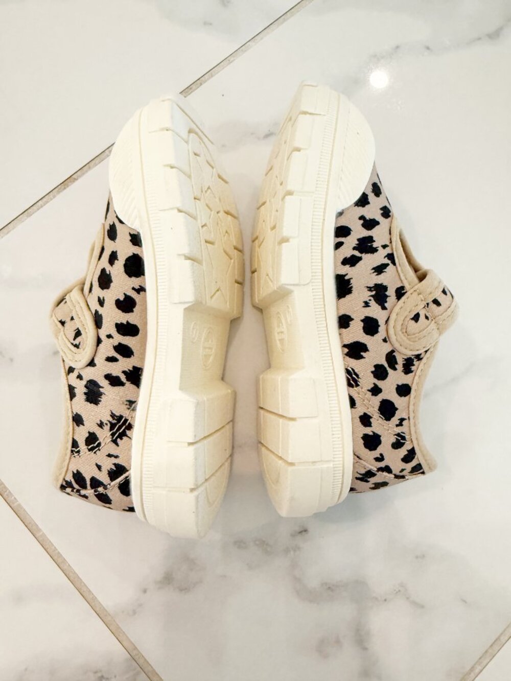 Wonder Nation Baby Girls 7 Mary Jane Chunky Strap Casual Shoes Animal Print - Picture 6 of 9